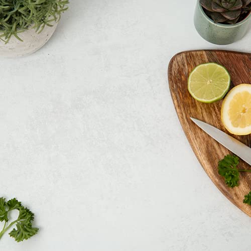 15m  CONCRETE WHITE Sticky Back Plastic Vinyl Wrap Film 675cm Wide~p56636946