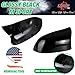 Qlhshop M Style Replacement Side Mirror Cover Cap for 2013-2018 BMW X5 F15 X3 F25(LCL) X4 F26 M40i X6 F16 Exterior Accessories Tuning Parts, Glossy Black - 1 Pair (Left-Right)