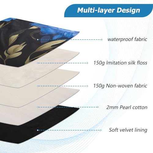 Funda para portátil 13-14 pulgadas con flores y mariposas miniatura 4
