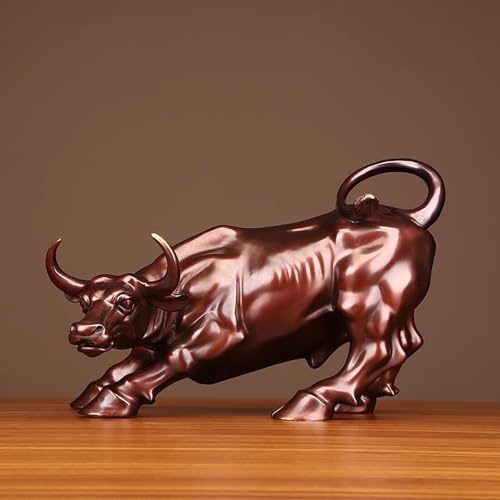Estatua de Toro de Wall Street de Bronce 7.8 pulgadas miniatura 2