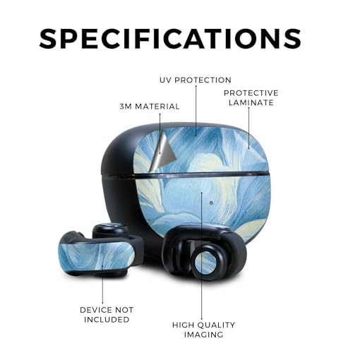 Image of Glossy Glitter Skin Compatible with Bose Ultra Open Earbuds - Whimsical - Premium 3M Vinyl Protective Wrap Decal Cover - Easy to Apply | Crafted in The USA by MightySkins