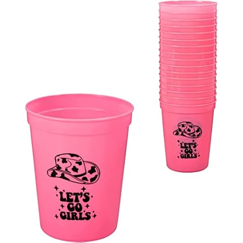 Pink Lets Go Girls Bachelorette Party Cups Cover