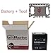 Neptune 46-in-1 Card Multi Tool + Chamberlain 485LM Battery LiftMaster Garage Door Openers 485LM Battery Backup, OEM(1 BATTERY + 1 TOOL)