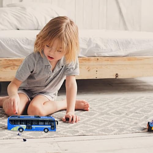 Autobús escolar teledirigido recargable con batería para niños 7