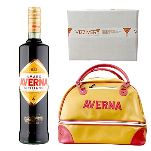 Amaro Averna Siciliano 29% Vol. 1000 ml - con Borsone Originale Averna