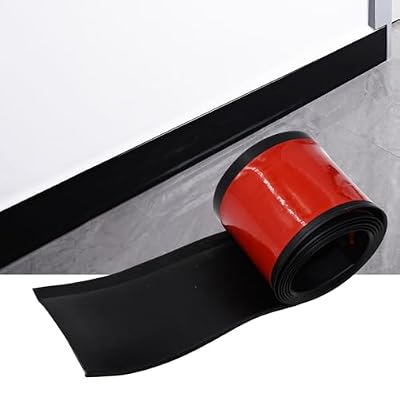 Baseboard Trim Flexible Wall Molding Trim 4in X 10Ft Self-Adhesive Wall Base Protect and Decorate The Bottom of The Wall(Black)