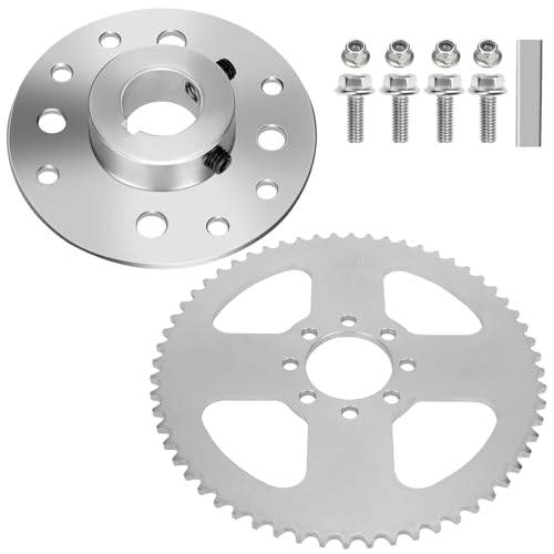 YOXUFA Go Kart Sprocket Hub 1"Bore 1/4 Keyway Hardware Assembly