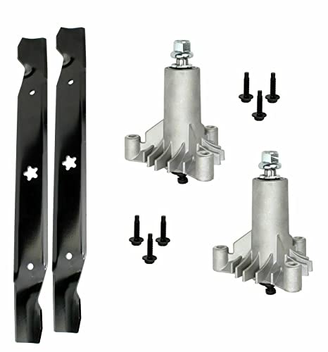 Replacement for New 42" Deck Spindle Blade Rebuild Kit For Craftsman LT1000 LT2000 w/ 42" Deck
