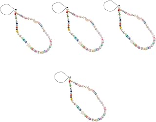 OSALADI 4 Peças De Alças Para Celular Pulseira De Telefone Charme Fofo Charme De Telefone Cordão De Pulso Pulseira De Charme De Telefone Alça De Corrente De Telefone Capa De