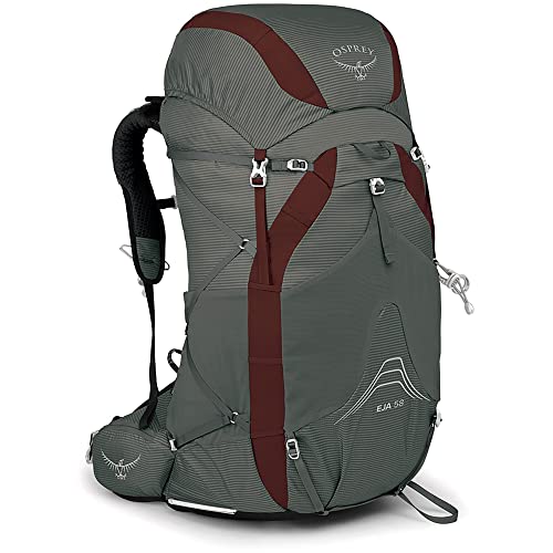 Osprey Eja 58L Damen Ultraleicht Backpacking Rucksack, Cloud Grey, WM/L