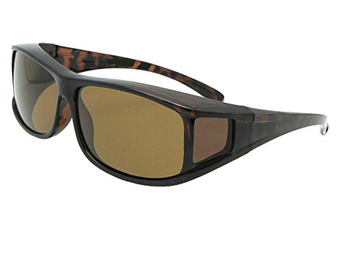 Polarized Fit Over Sunglasses Worn Over Eyewear Glasses Style F113
