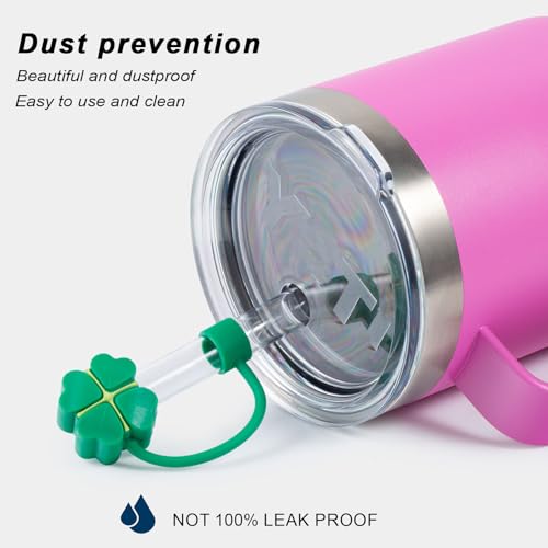 6-Pack-St-Patricks-Day-Shamrock-Straw-Covers-for-Stanley-Cup-Accessories-Straws-Cover-Caps-for-Tumblers-Cute-Silicone-Straw-Topper-s-for-Yeti-Cups-Leak-Proof-Anti-Dust-Tips-Gift-Green 6 Pack St Patricks Day Shamrock Straw Covers for Stanley Cup Accessories Straws Cover Caps for Tumblers Cute Silicone Straw Topper s for Yeti Cups Leak Proof Anti Dust Tips Gift Green