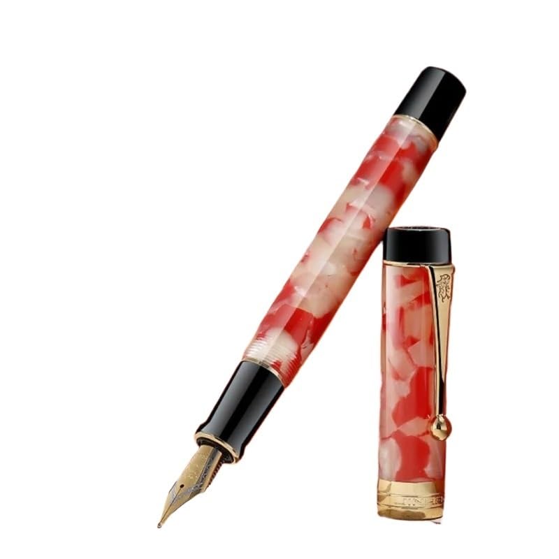 Pióro wieczne, pióro z serii Century końcówką F 0,5 mm, artykuły papiernicze, szkoła, biuro, długopisy gładkim atramentem, na prezent(Red)