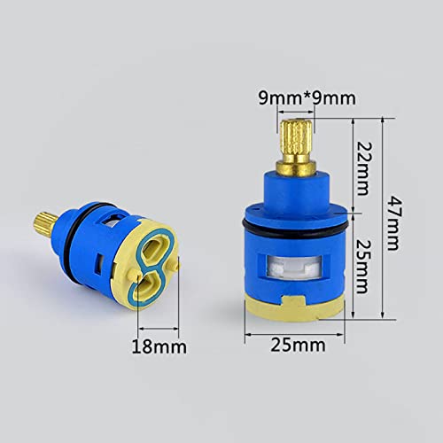Válvula de repuesto cerámico J-25 de 25mm para el control interno de grifos de lavabo 3