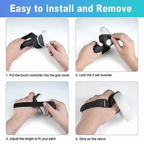 Amzdm AM01 Controller Grip For Oculus Meta Quest 2 Accessories Grips Cover For Vr Touch Controllers Covers Protector thumb #3