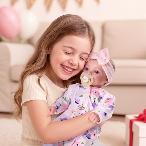 Muñeca Reborn Bebé Silicona 18 Pulgadas Con Accesorios miniatura 3