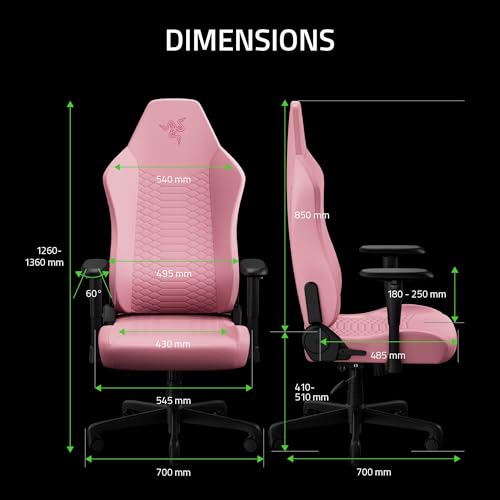 Image of Razer Iskur V2 X NewGen Ergonomic Gaming Chair - Built-in Lumbar Support, Cooltouch Gen-2 EPU Leather, Ultra-Wide Seat Base, Adjustable 152 Degree Recline, Foam Cushions - Quartz