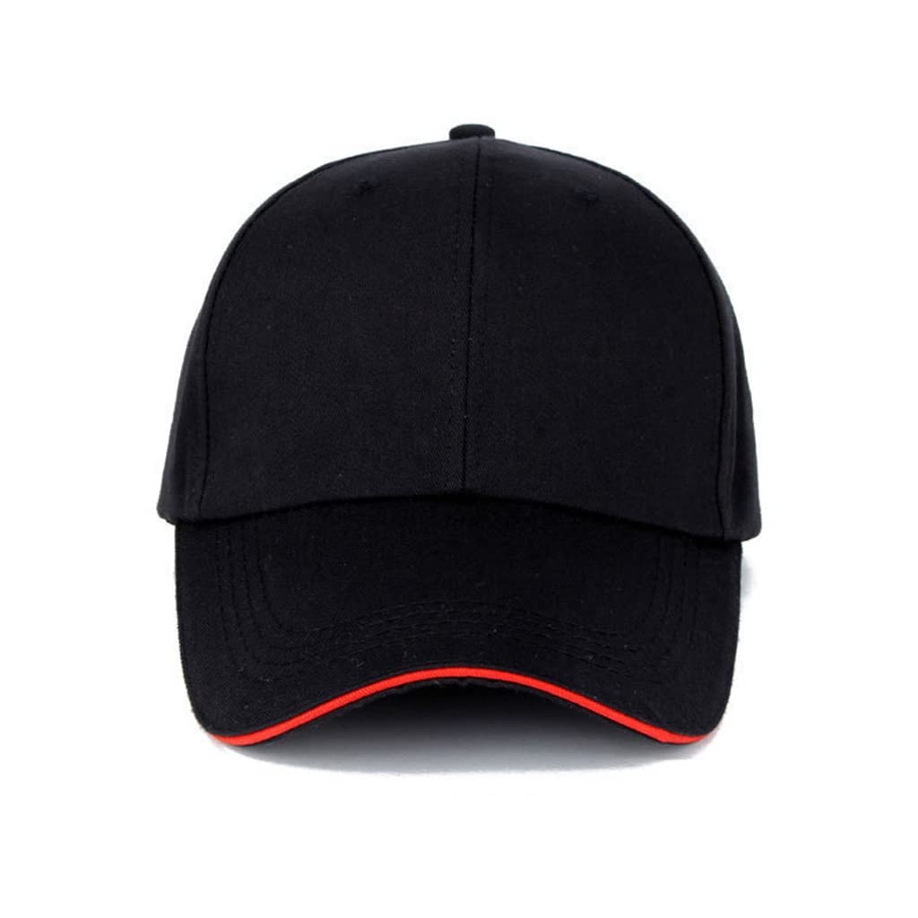 MRKU Cappello Estivo da Sole, Berretto da Baseball in Cotone, Casual, Stile Hip Hop, con Bottoni sul Retro.