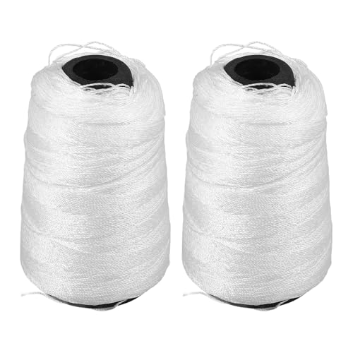Cuerda de Nylon para Albañilería y Jardinería con 2 Rollos, Hilo Retorcido Resistente para Herramientas de Albañilería miniatura 1