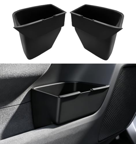 HOLEMISINN 2PCS Door Side Trash Can Compatible with 2026 Toyota RAV4 Plug-in Hybrid&RAV4 Hybrid, Sof&Easy to Clean Silicone Door Garbage Bin Storage Box for 6th Gen Toyota RAV4 Accessories