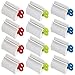 Produktbild Saijer Zahnpasta Tube Squeezer,12 Stück Zahnpastaspender Quetscher Rolling Tubenquetscher Zahnpasta Quetscher Tubenausdrücker Zahnpasta Ausdrücker für Zahnpasta Senf Gesichtsreiniger(Rot Blau Grün)