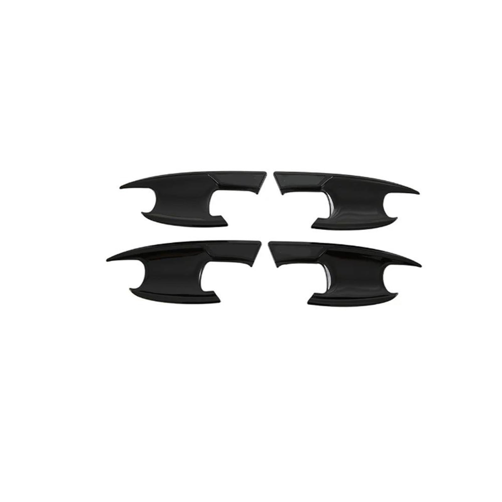 KJHOPY Car Exterior Door Handle Cover Sticker Decorative Lock for MG HS MGHS EHS PHEV 2025 2026(Style 1,RHD)