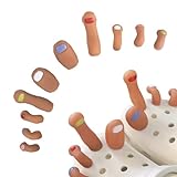 JUAXIOA Chic NailArt Decorated Clogs Charms Funny Shoe Decoration Fun Toe Polish Design PVC Decor Novelty Gifts for Girlfriend for Teen for Girls for Birthday