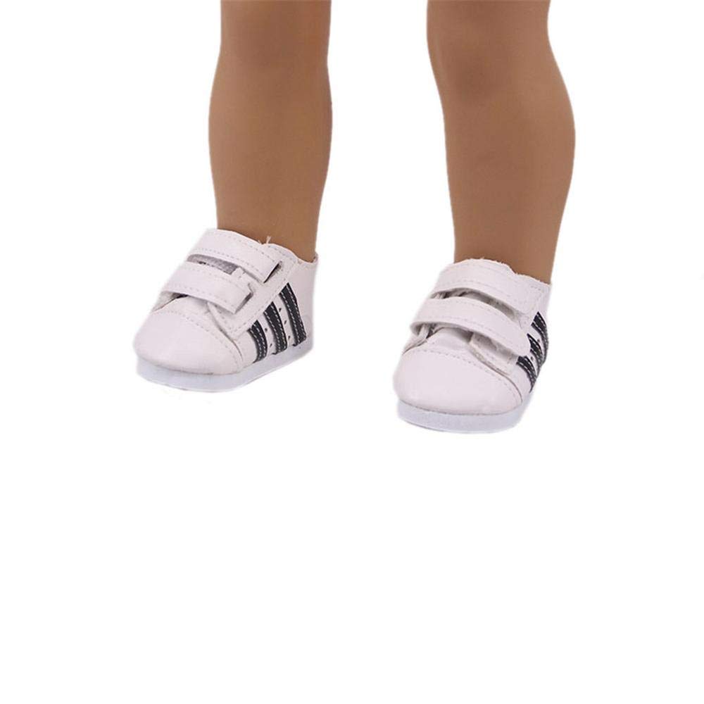 Aeromdale - Baskets à Rayures Pour Poupée 18 Pouces (45.7cm) | Accessoire Mode Poupée