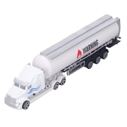 JTLB Oil Tanker Trailer Toy, Heavy Duty Realistic Look Alloy Hauler Car Toys Vehicle,Simulation Diecast Tanker Truck, Toy Trucks for Kids