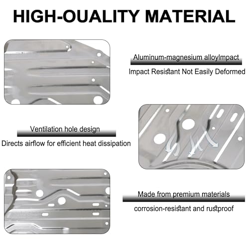 Image of Engine Splash Guard Shield Under Car Shield Cover Compatible with Honda Accord 2018 2019 2020 2021 2022,74116TVAA00 74116-TVA-A00 Engine Splash Guard,Aluminum Engine Case Guard