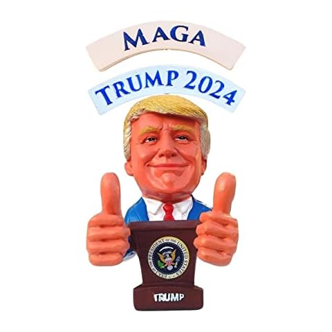 Bobble Fingers Donald Trump Doll - Bobblehead Election 2024 Bobbling Thumbs UP Instead of Head Cover