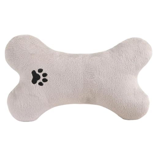 Dog Pillow - 22.5x14.5x4.5cm Cat Bone Shaped Plush Toy Pet Pillow | Soft Flannel Neck Support Cats Bed Cushion | Washable Indoor