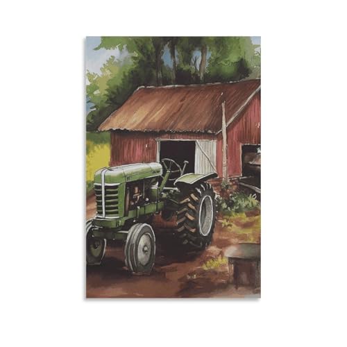 Poster pour salon tracteur à la ferme déco de chambre à coucher