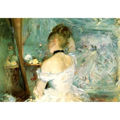 Berthe Morisot toile pret a encadrer grand tableau deco pour salon 101x127 cm