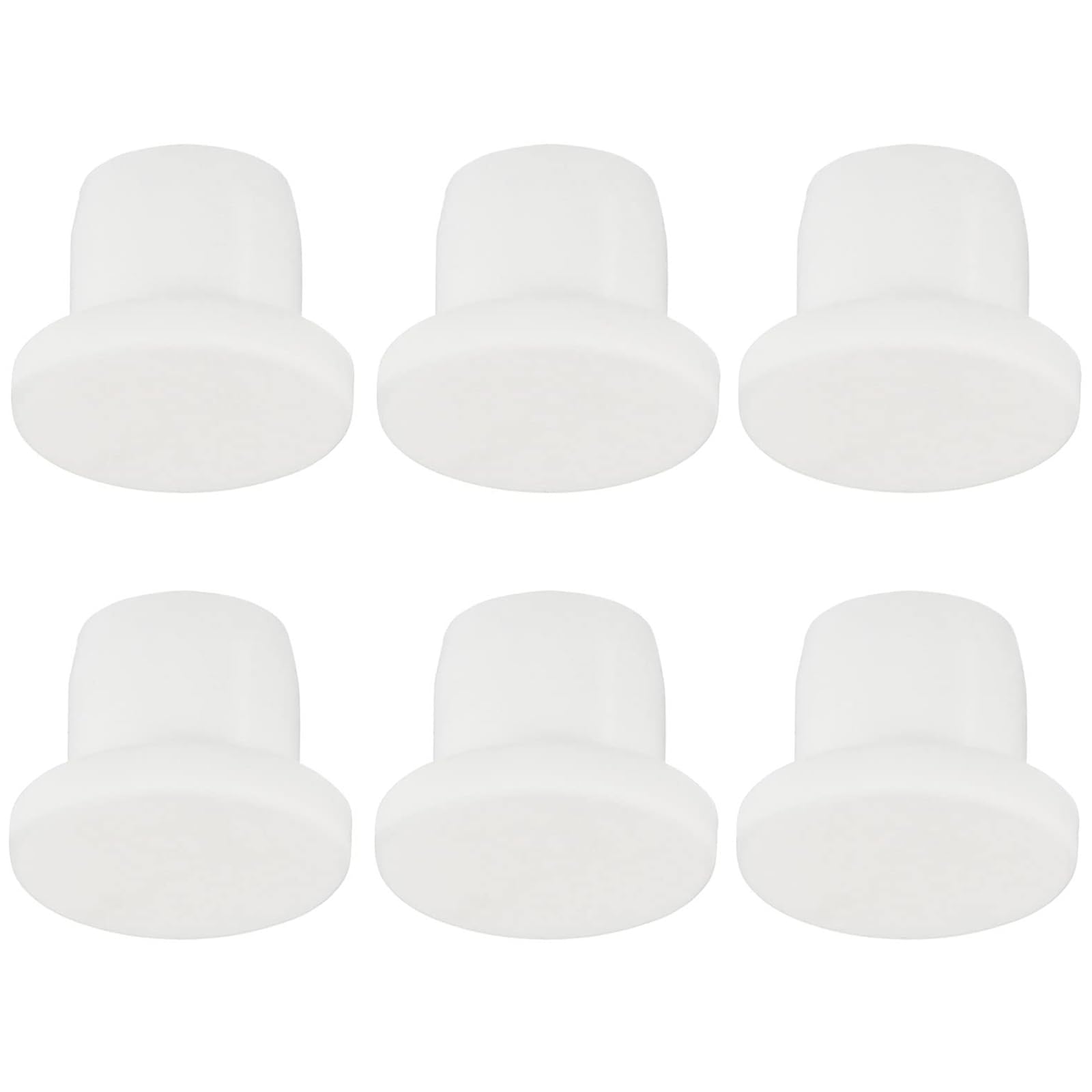 TOP-VIGOR 6Pcs Silicone Hole Plugs, 10mm Diameter Hole Stoppers