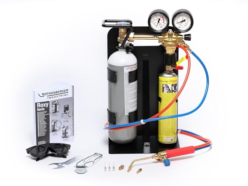 Rothenberger Industrial - Roxy 400 L - Autogenschweißgerät/Hartlötgerät - inklusive Gas & Sauerstoffbehälter - 35780