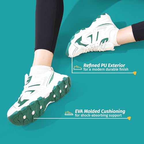 Image of YOHO Tempo Chunky Sneakers for Women|Stylish & Lightweight Casual Sports Shoes for Woman /Girls |Walking, Running, Gym & Everyday Use -0705