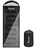 Adecuado para 3 estaciones: Fabricado con algodón de 510 g/m², el saco de dormir Sportneer es la opción ideal para hacer senderismo, ya que puede ofrece la comodidad necesaria para tres estaciones (verano, primavera y otoño). Con un rango de temperatura de 50°F a 698°F, puede dormir cómodamente después de un día de caminatas.