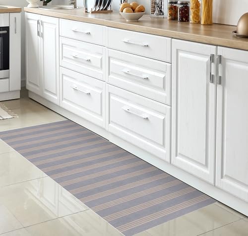 Viniliko Design Alfombra Vinílica Angelina 50x100 Cm - Antideslizante, Impermeable, Lavable - Varios Tamaños - Alfombra Vinilo Salón, Cocina