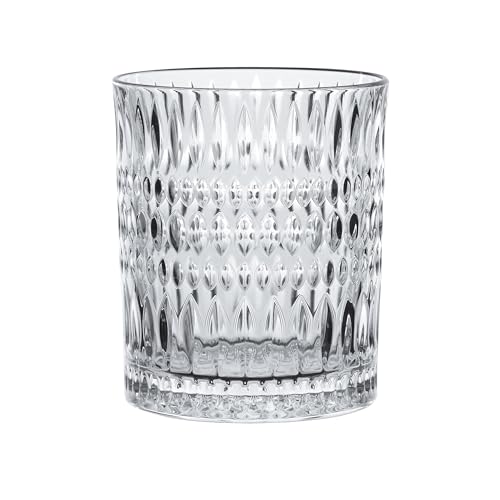 Spiegelau & Nachtmann, 12-teiliges Bargläser-Set, Je 6 Whisky- und Londrink-Gläser, Kristallglas, 434/304 ml, Ethno, 105354