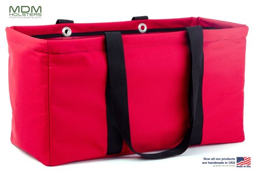 MDM Large Utility Tote Bag, Organizer, Laundry Bag"Red"