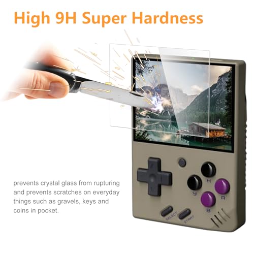 Hianjoo 3-Pack Screen Protector Compatible with Miyoo Mini+ / Mini Plus, [HD Clarity] [9 Hardness] [Anti-Scratch] Tempered Glass - image 4