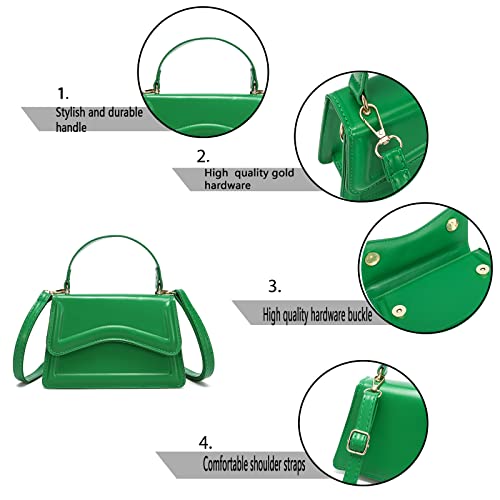 Image of SHUIANGRAN Stylish and Simple Crossbody Bag Small Square bag Purses for Women Satchel Shoulder bag Bag Purse