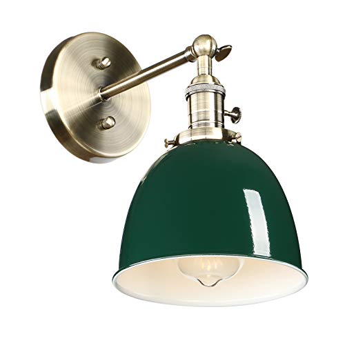 Yosoan Wandleuchte Antik Deko Design innen Wandbeleuchtung Vintage Industrie Loft-Wandlampen Wandbeleuchtung (Dunkelgrün)