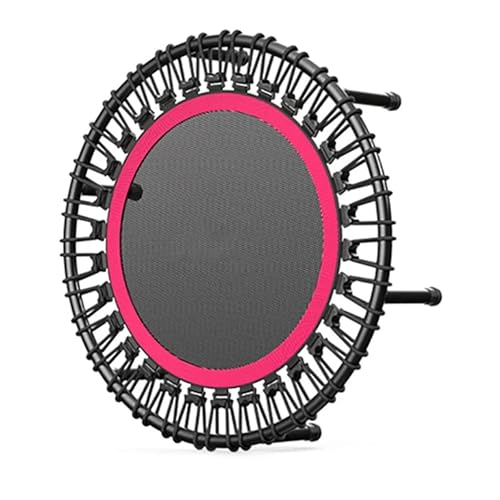 Mini trampolín para niños y adultos, reboteador redondo de fitness para interiores, equipo compacto de ejercicio de gimnasia para entrenamientos en casa y actividades divertidas