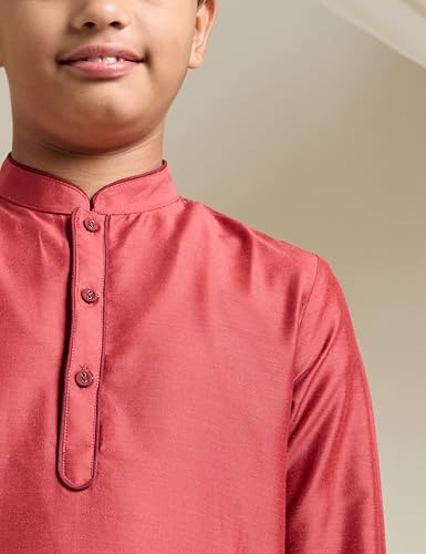 Image of Amazon Brand - Symbol Boy's Festive Rayon Kurta Pajama Set