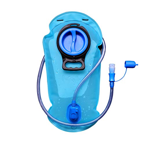 PerCare Hydration Bladder 2 Liter Leak Proof Reservoir, TPU Free Hydration Pack Replacement for Hiking Cycling Running Large Opening, Non Toxic Easy Clean Water Bladder
