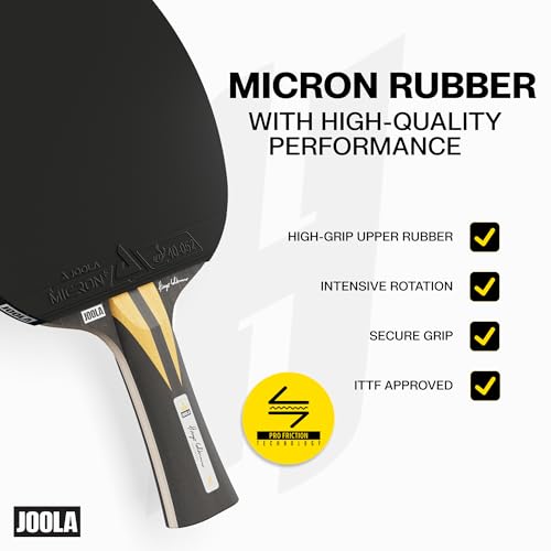 Image of JOOLA Infinity Carbon Professional Ping Pong Paddles - Ergonomic Comfort Grip - ITTF Approved Rubbers - Professional Ping Pong Paddle for Advanced Control & Speed - Table Tennis Racket