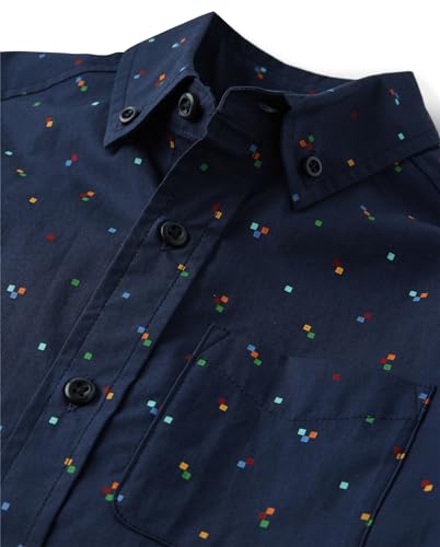 Image of The Children's Place Boys' Short Sleeve Poplin Button Down Shirt