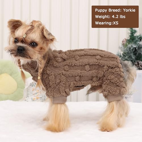 Vêtement yorkshire contre les frissons : pull pour chiens XXS chaud